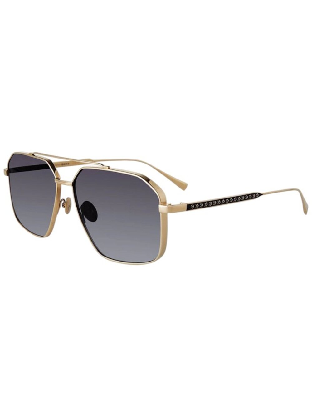 John Varvatos Men's Navigator/Aviator-Style Sunglasses, Gold (SJV563) - NWT
